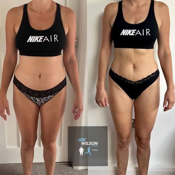 Client progress comparison 2, previously published by Fat Loss Boss
